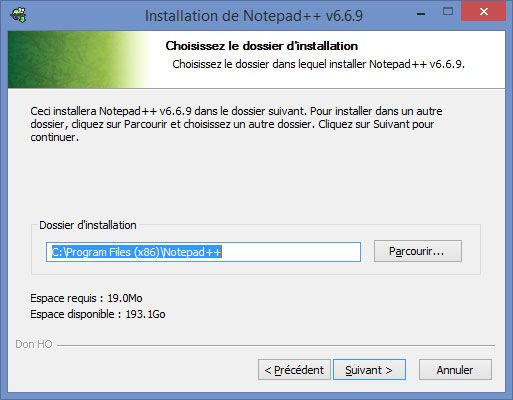 Installer Notepad++