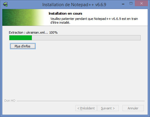 Installer Notepad++